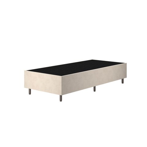 Base Box Solteiro Zeus Viero 25x88x188cm Bege/Creme