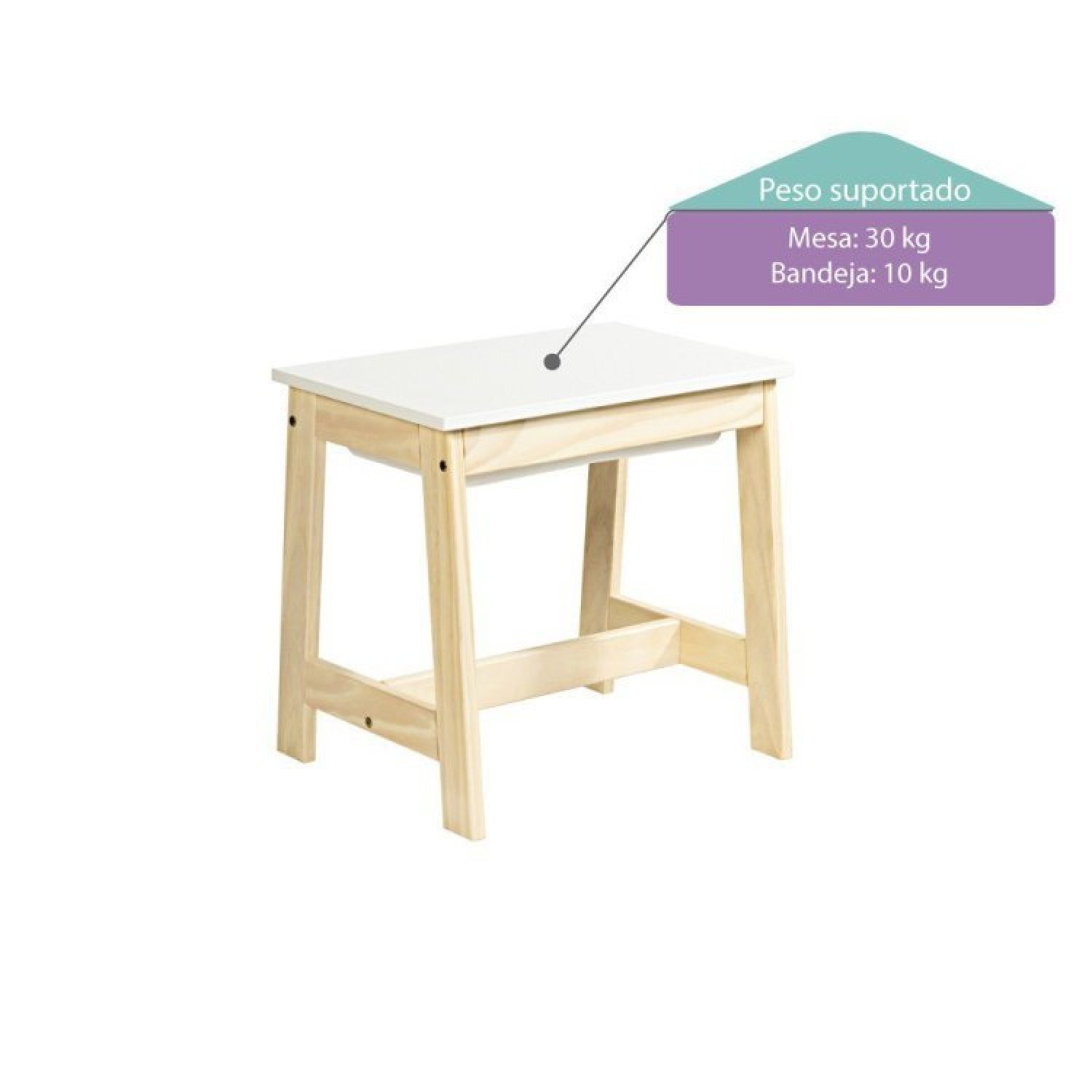 Mesa Infantil Sensorial Montessoriana Casatema - 7