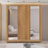 Guarda Roupas Casal Com Espelho 3 Portas de Correr com Pés Quito Espresso Móveis - 1