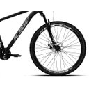Ver imagem 4 de Bicicleta Aro 29 Ksw Xlt 21 Marcha Freio a Disco Cor:preto+prata;tamanho:15