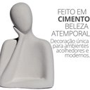 Ver imagem 2 de Estátua Artesanal Família Pai 9 Cm em Cimento Cinza