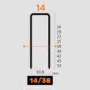 Ver imagem 3 de Grampo 14/38 Airfix Polido P/ Gramp. Pneumático- Cx 2.550 Un