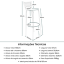 Ver imagem 2 de Kit 3 Banquetas 80cm para Balcão Ilha Bancada Área Gourmet Encosto em Junco Banco Itagold