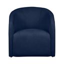 Ver imagem 2 de Poltrona Decorativa Bouclê Azul Marinho - Vallisa Decor