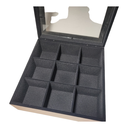 Ver imagem 2 de Caixa para 9 Relógios Flocada com Visor Josely Flocados