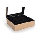 Ver imagem 1 de Caixa para 9 Relógios Flocada com Visor Josely Flocados