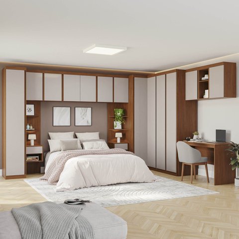 Guarda-Roupa Modulado 13 Peças 13 Portas Arani CabeCasa MadeiraOriginals