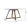 Mesa de Jantar Lizzi com Pés Cruzados 135cm Casatema MadeiraOriginals - 3