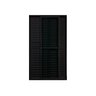 Porta Balcão 3 Folhas Veneziana 210x200 Preto Linha 25 - 3