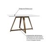 Mesa de Jantar Lizzi com Pés Cruzados 160cm Casatema MadeiraOriginals - 4