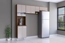 Ver imagem 2 de Cozinha Compacta 8 Portas Isadora Capuccino / Offwhite - Poquema