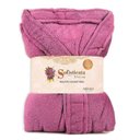 Ver imagem 1 de Roupão Microfibra Plush Inverno Frio Toque Macio Unissex Cor: Cereja Tamanho: G