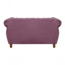 Ver imagem 3 de Sofá Realeza 4 Lugares Fixo 2+1+1 Roxo 380 Veludo Bella Decor