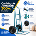 Ver imagem 5 de Carrinho Armazém 300kg Roda com Rolete Metalpama