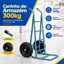 Ver imagem 4 de Carrinho Armazém 300kg Roda com Rolete Metalpama