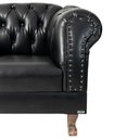 Ver imagem 1 de Conjunto c/ 2 Poltronas Chesterfield Duque Corano Preto / Decoração , Sala, Tv, Estar, Recepção, Bar