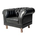 Ver imagem 3 de Conjunto c/ 2 Poltronas Chesterfield Duque Corano Preto / Decoração , Sala, Tv, Estar, Recepção, Bar