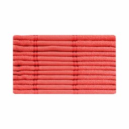 Kit 12 Toalhas Lavabo Rekint Perfeito Estilo Vermelho - 1