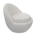 Ver imagem 1 de Poltrona Orgânica Kaira Base Fixa Bouclé Off White - Nexta Casa