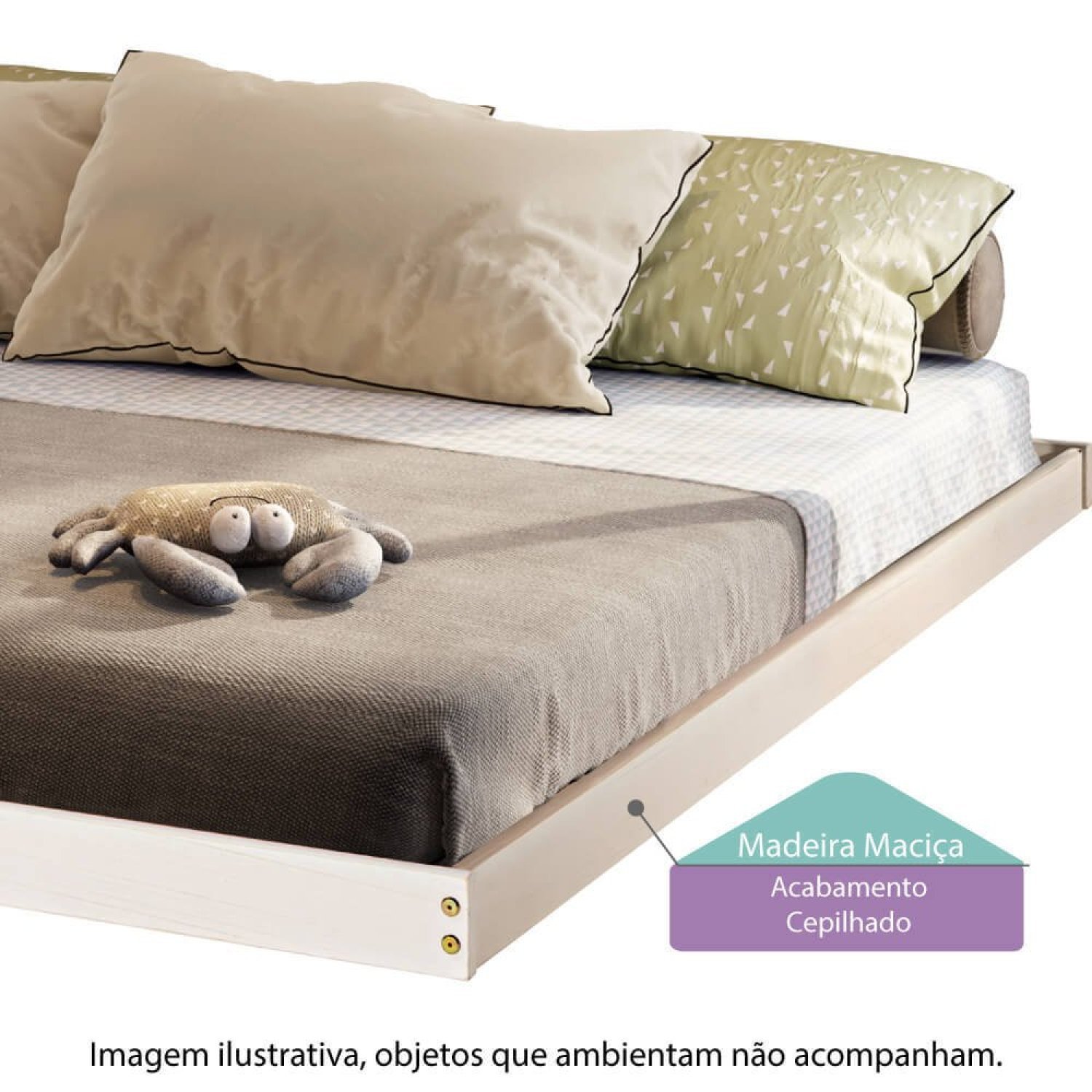 Cama Montessoriana Queen Para Cama Cabana Family Casatema - 2