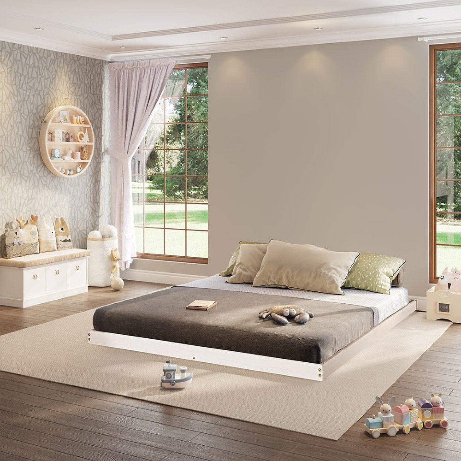 Cama Montessoriana Queen Para Cama Cabana Family Casatema - 1
