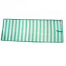 Esteira de praia listrada verde e branca 170cm - 1
