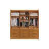 Guarda Roupa Casal 3 Portas e 9 Gavetas Athenas C/ Espelho Branco - Bianchi - 4