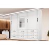 Guarda Roupa Casal 3 Portas e 9 Gavetas Athenas C/ Espelho Branco - Bianchi - 1