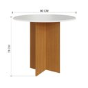 Ver imagem 4 de Conjunto Sala de Jantar 1 Mesa 4 Cadeiras Malta Amarelo/Freijó/Off White/Preto
