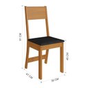 Ver imagem 7 de Conjunto Sala de Jantar 1 Mesa 4 Cadeiras Malta