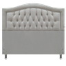 Cabeceira Cama Queen Capitone Sophia Provençal Suede Bege 120 Rbl - 2