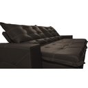 Ver imagem 4 de Sofá de Courino Retrátil e Reclinável 2,75m Cama inBox Bourbon SoftGel D40 Café