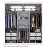 Guarda Roupa 3 Portas 4 Gavetas Serenity Yescasa - 5