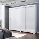 Ver imagem 6 de Guarda Roupa 3 Portas 4 Gavetas Com Pés Serenity Yescasa