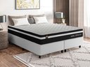 Ver imagem 1 de Conjunto Cama Box Queen c/ Molas Ensacadas Durham Branco 158x198x60