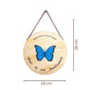 Ver imagem 5 de Quadro Decorativo Madeira Pinus Vários Modelos 28x28 Parede Cor:borboletanatural