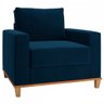 Poltrona Itália Veludo Azul - Vian - 2