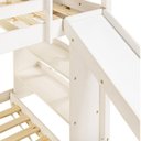 Ver imagem 7 de Beliche Queen Montessoriano Cabana Family com Escorregador e Estante Casatema MadeiraOriginals Branco