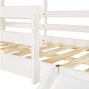 Ver imagem 6 de Beliche Queen Montessoriano Cabana Family com Escorregador e Estante Casatema MadeiraOriginals Branco