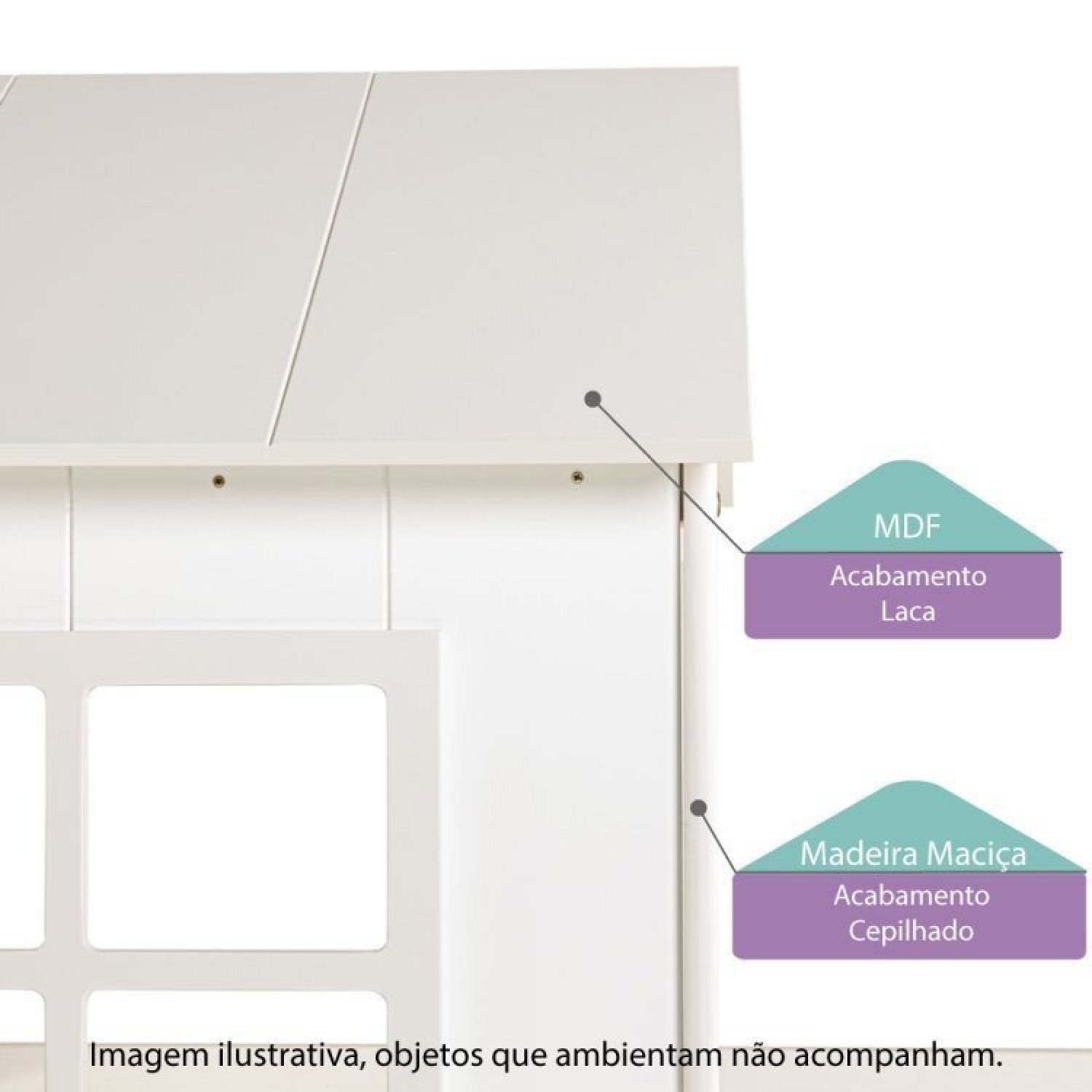 Beliche Queen Montessoriano Cabana Family com Escorregador e Estante Casatema - 2