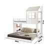 Beliche Solteiro Queen Montessoriano Cabana com Escorregador e Estante Casatema MadeiraOriginals - 6