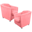 Ver imagem 2 de Kit 2 Poltrona Bia Para Clinica de Estética - Rosa