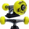 Par De Truck Skate + Roda Skate + Rolamento Skate + Parafuso - DOUT BASE PRETA - 1