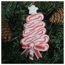 Ver imagem 1 de Kit 2 Enfeite Pendente para Árvore de Natal Pinheirinho 13,5cm
