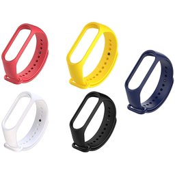 Kit 5 Pulseiras em Silicone Nsmart Compatíveis com Mi Band 3 / Mi Band 4 Compatível com Smartband Xi - 1