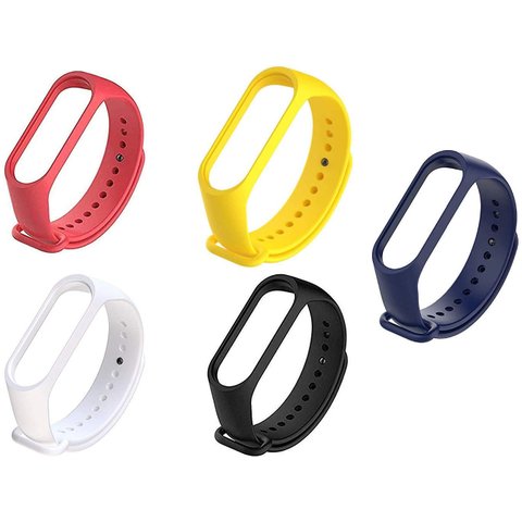 Kit 5 Pulseiras em Silicone Nsmart Compatíveis com Mi Band 3 / Mi Band 4 Compatível com Smartband Xi
