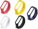 Ver imagem 1 de Kit 5 Pulseiras em Silicone Nsmart Compatíveis com Mi Band 3 / Mi Band 4 Compatível com Smartband Xi
