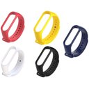 Ver imagem 1 de Kit 5 Pulseiras em Silicone Nsmart Compatíveis com Mi Band 3 / Mi Band 4 Compatível com Smartband Xi