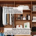 Ver imagem 6 de Guarda-Roupa Casal 6 Portas com Pés e Espelhos 199cm 100% MDF Paraty Espresso Móveis Bege/Cinamomo/Off White