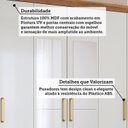 Ver imagem 4 de Guarda-Roupa Casal 6 Portas com Pés e Espelhos 199cm 100% MDF Paraty Espresso Móveis Bege/Cinamomo/Off White
